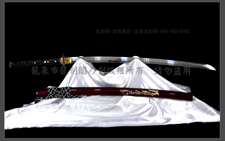 尾川兼国武士刀|三枚合烧刃|(LJG-1281）| - 知名传统刀剑锻造品牌（原 